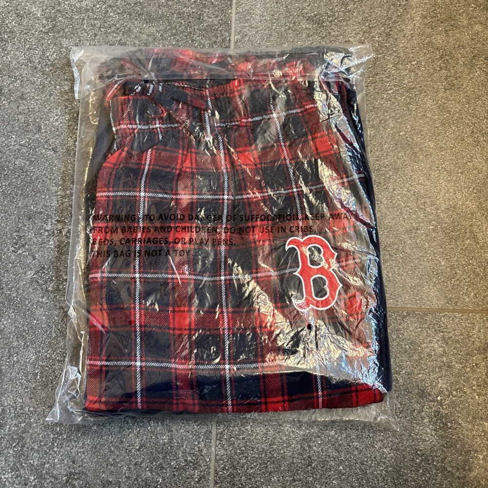 New Boston Red Sox PJ Set Pant Shirt And Top Sleep Light Size Medium 2PC Ladies - Picture 6 of 16